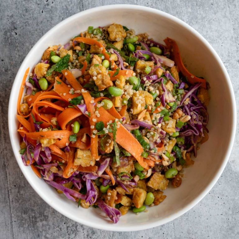 Asian Crunch Salad with Tempeh